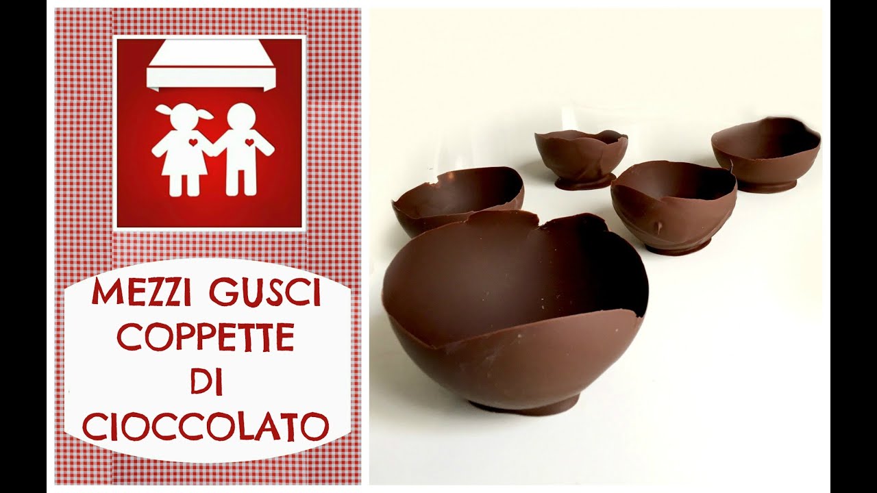 Mezzi Gusci / Coppette di Cioccolato  How to make Balloon Chocolate Bowls  (Dolci/ Pasqua) 2C+K