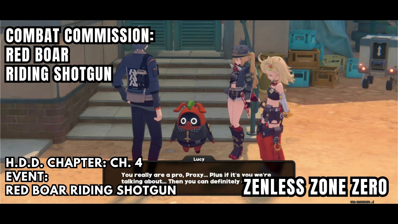 [Zenless Zone Zero Combat] Red Boar Riding Shotgun: Go To The Hollow & Draw A Carrot For Red Moccus