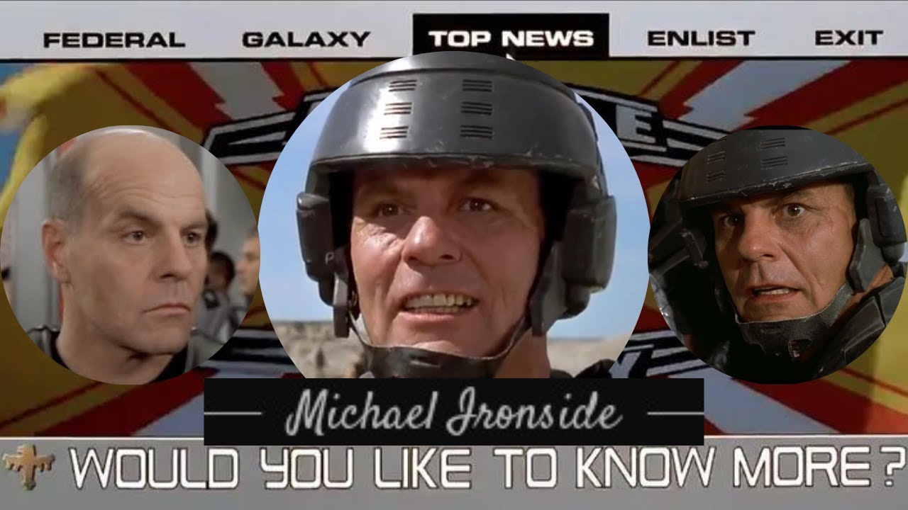 Every MICHAEL IRONSIDE scene in STARSHIP TROOPERS