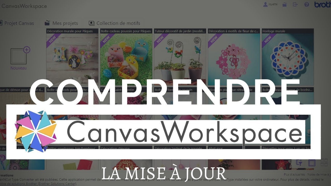 La Mise à Jour, Canvas Workspace