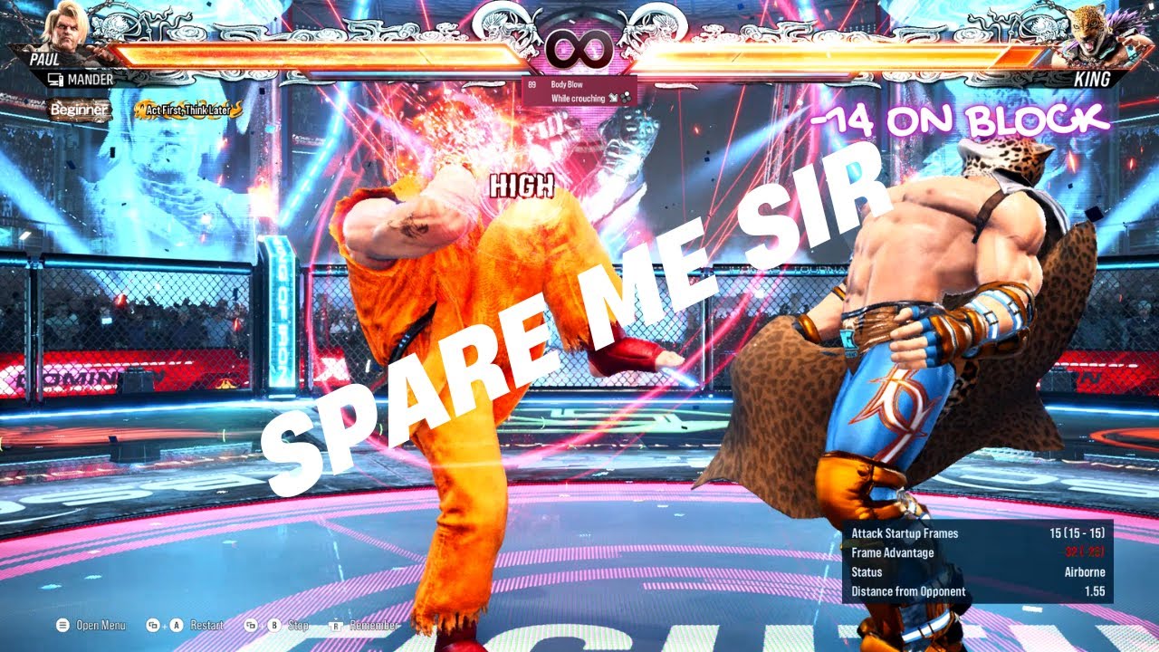 Tekken 8 How to punish KING with Paul!!