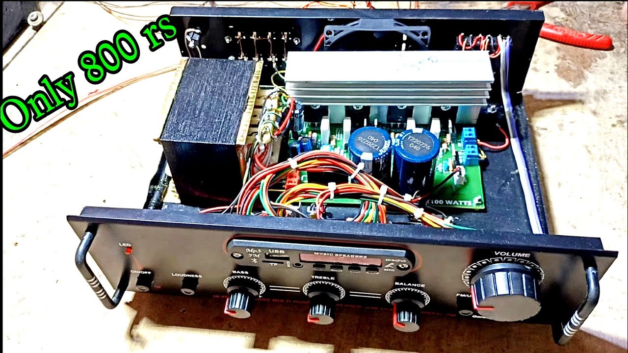 New Model Stereo Amplifier 300 Watts RMS  4 Speaker Chalega 12 Inch All Use Original