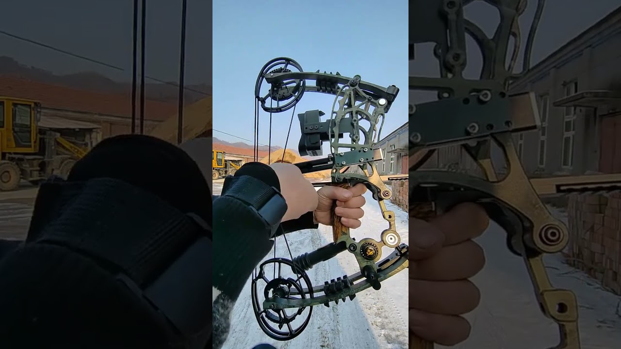 Dual-purpose Continuous Shooting Steel Ball Compound Bow #compoundbow#fyp #tools #outdoors #hunting