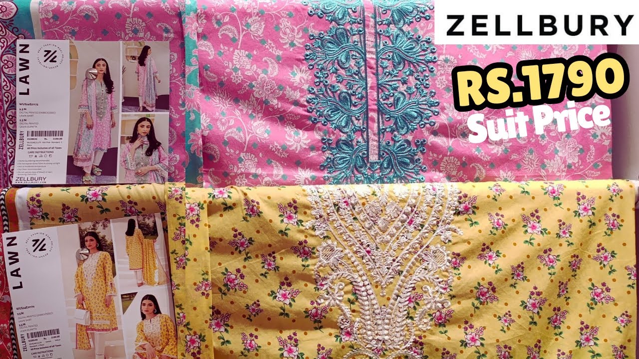 Zellbury New Summer Collection 2024 ll zellbury unstitched collection in Rs.1790 only 😱