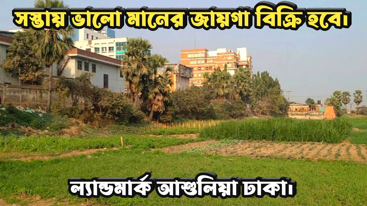 আশুলিয়া অল্প টাকায় ভালো মানের জমি বিক্রি হবে Land Sale in Ashulia Land Mark Dhaka