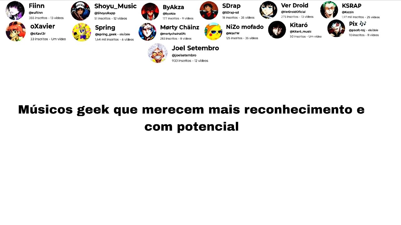 Músicos geek que merecem mais reconhecimento e com potencial 