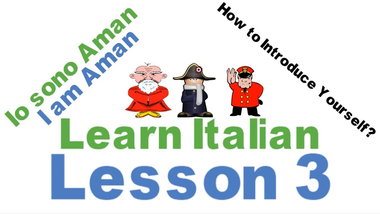Learn Italian Lesson 3 - How to Introduce Yourself? (Important)