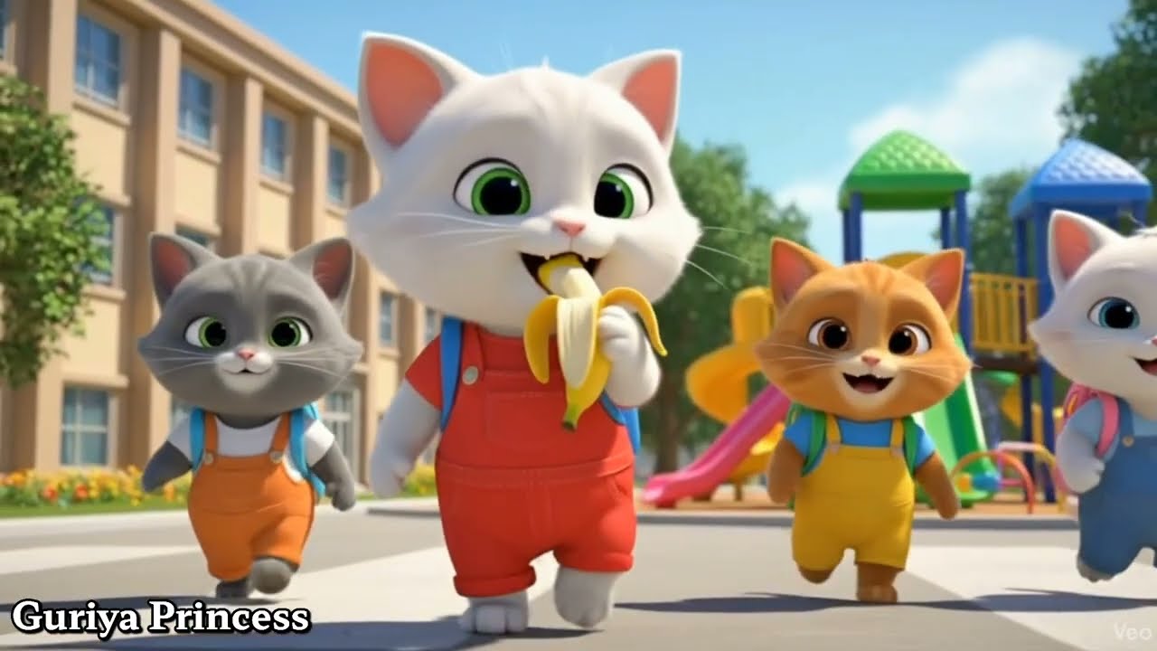 The Kitten Ate a strange Banana | Kitten | ai | Guriya Princess
