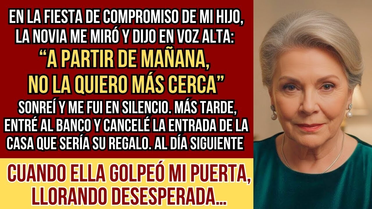 HISTORIAS REALES  La novia de mi hijo me ordenó desaparecer de sus vidas… A la mañana siguiente