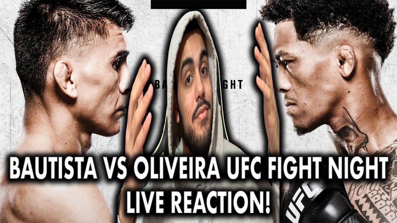 Live UFC Fight Night Mario Bautista vs Vinicius Oliveira Live Reaction! #ufc #mma #ufcfightnight