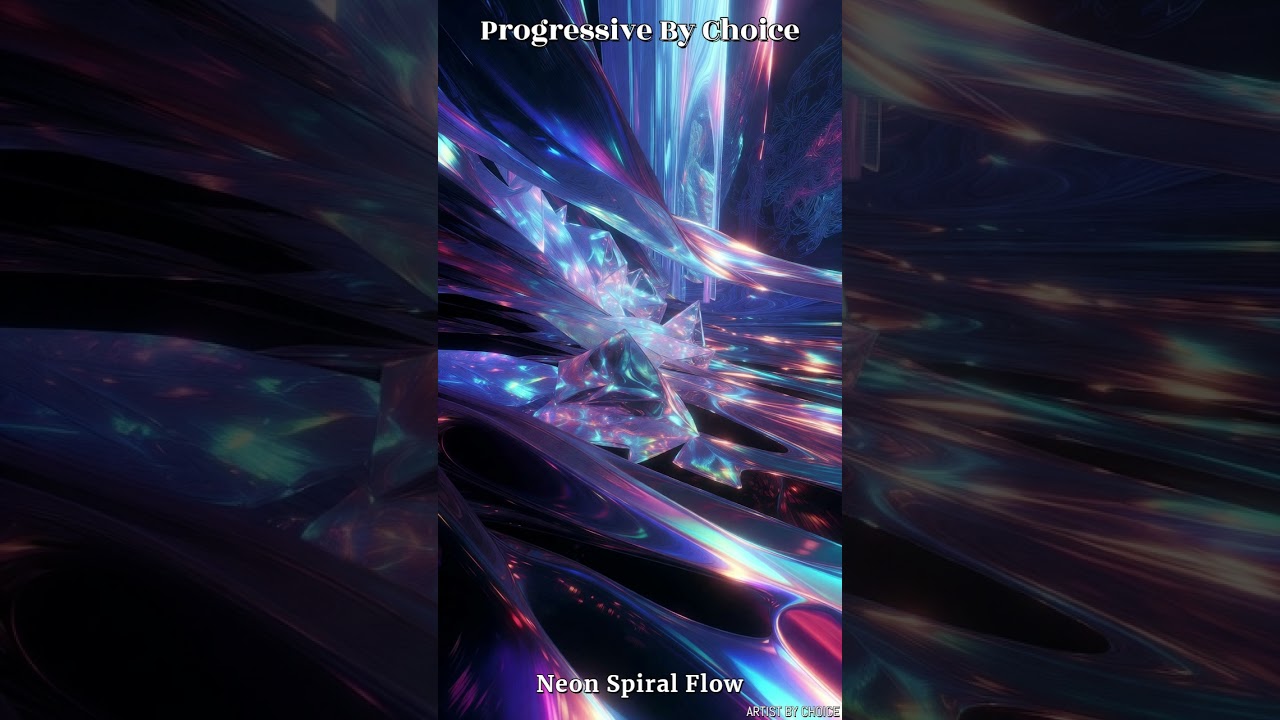 Progressive By Choice - Neon Spiral Flow