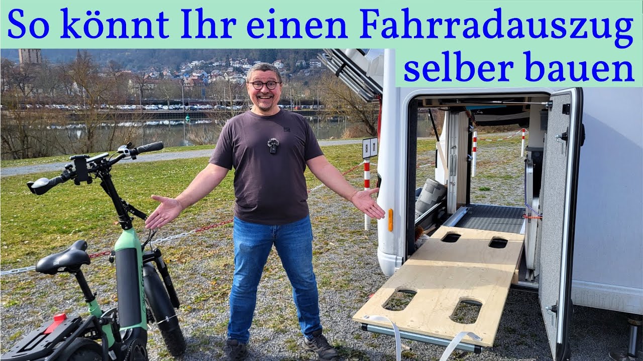 Fahrradauszug fürs Wohnmobil selber bauen ➡️ Toni zeigt Euch, wie es ganz einfach & günstig geht 🚐💨🚲