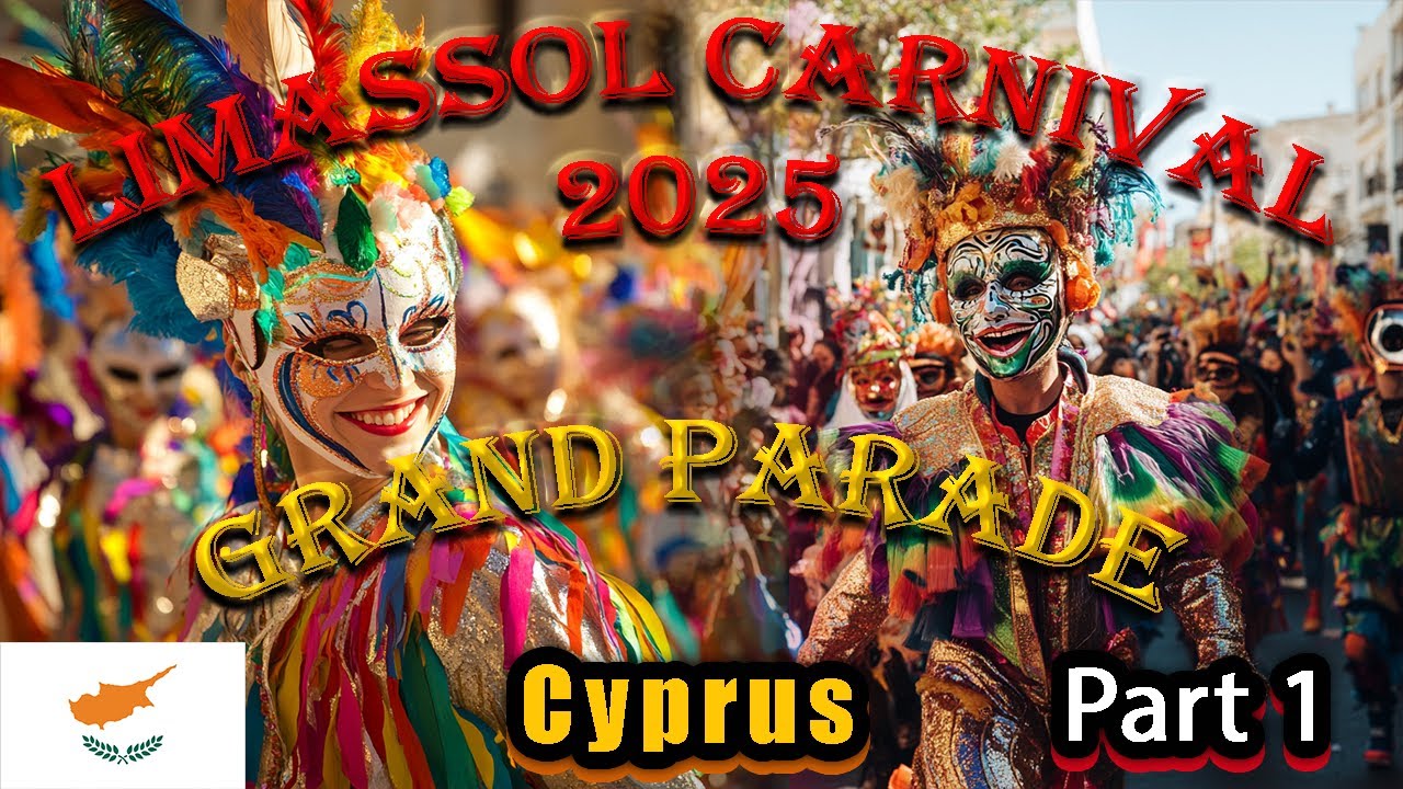 Experience The BEST Grand Parade Carnival Festival In Limassol 2025 Cyprus Travel Vlog - PART 1