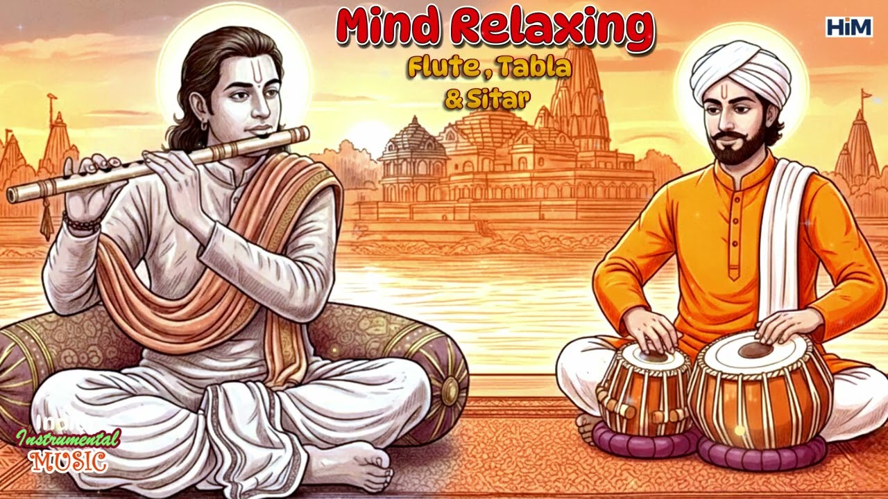 Mind Relaxing Flute Tabla and Sitar Compilation 29 | Hindustani Instrumental Music