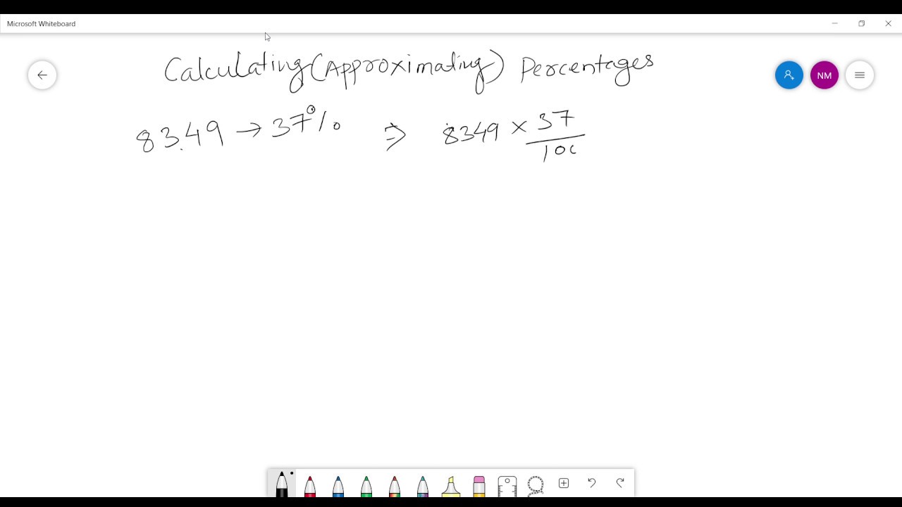 How to approximate percentage?