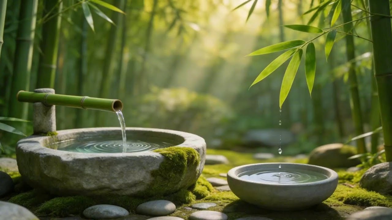 Relaxing Spa Music - Beautiful Peaceful, Calm Music, Meditation, Nature Sounds, Bamboo Water Sounds