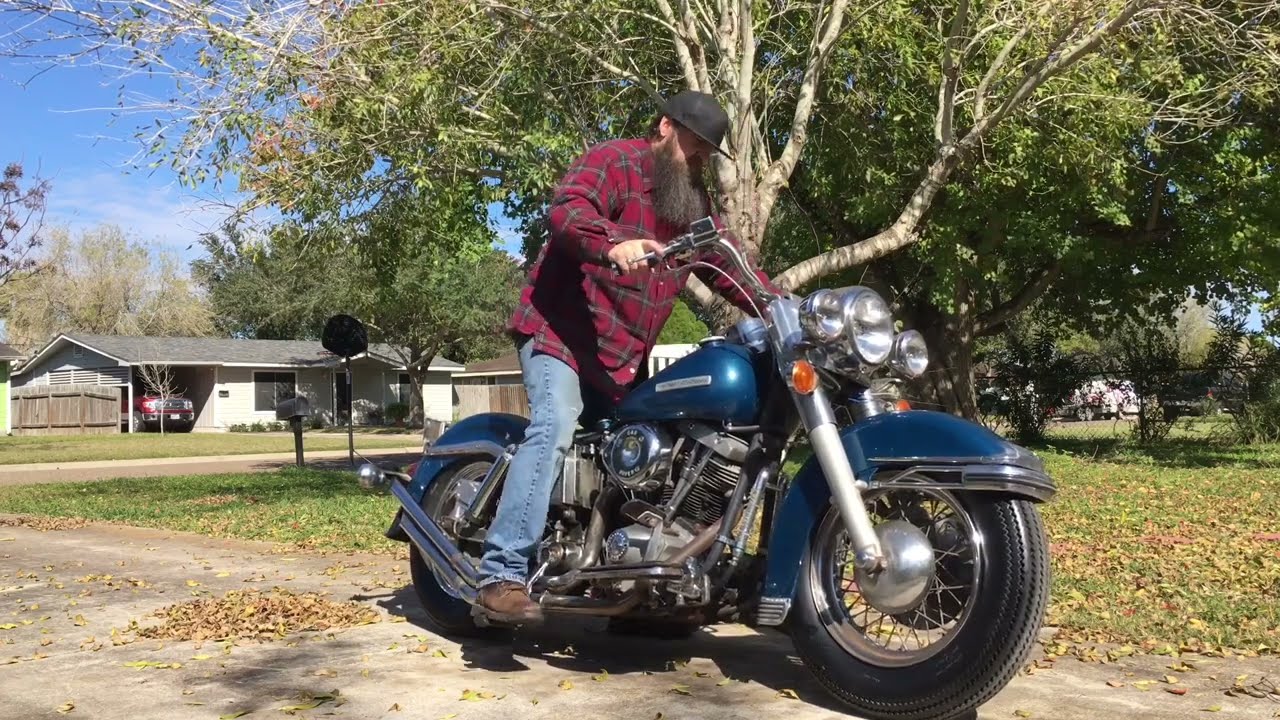 Walk Around and Cold Kickstart 1975 Harley-Davidson FLH Shovelhead