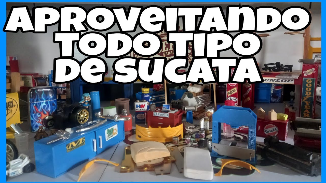como fazer equipamentos para diorama.Usando todo tipo de sucata diy faça você mesmo