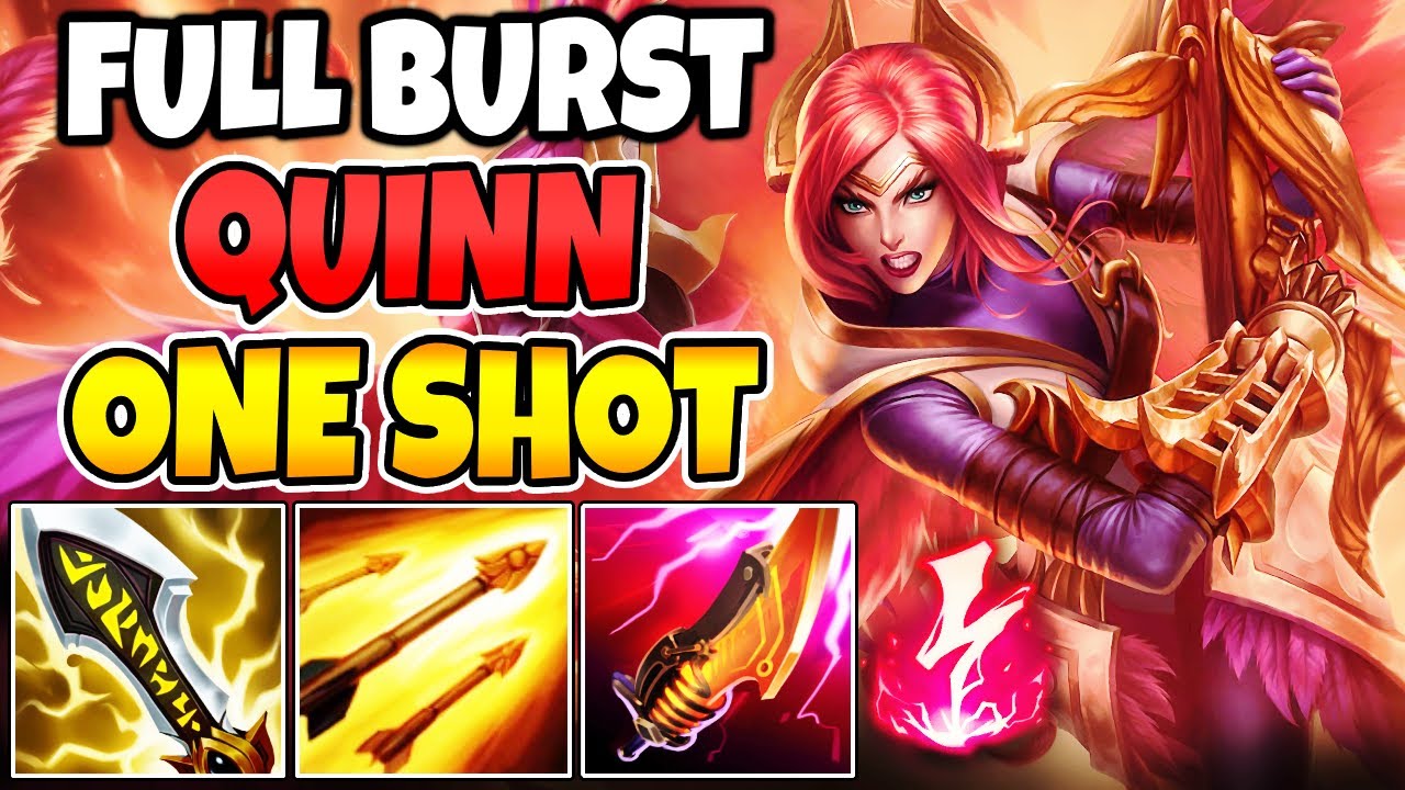 FULL BURST QUINN - 27 KILLS! (ONE-SHOT BUILD) - League of Legends