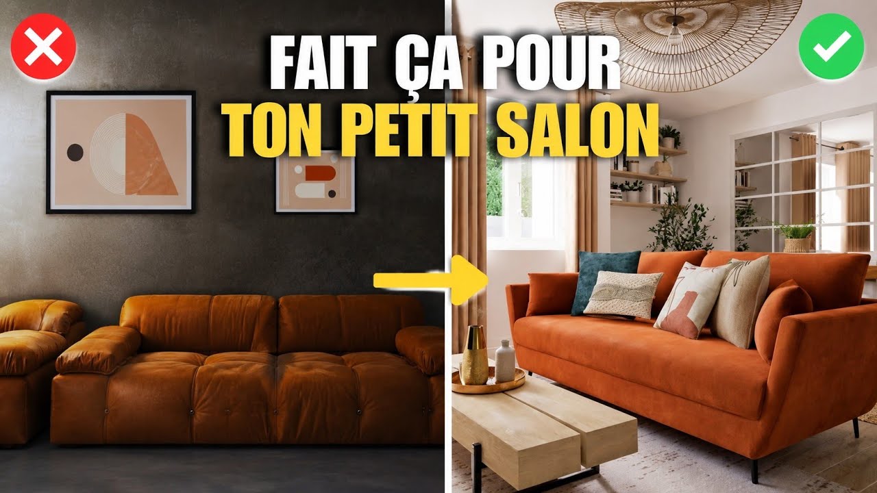 Transforme ton petit salon ou studio en un espace cosy et fonctionnel