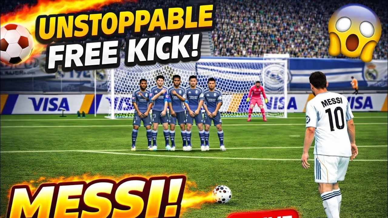 Messi Unstoppable Free Kick 😱 FcMobile Best Lineup 