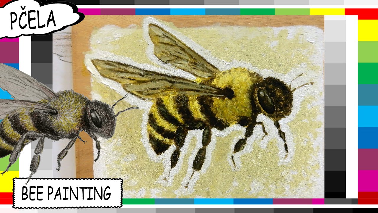 KAKO SLIKAMO PČELU   - modelacija / How to PAINT A BEE        likovni123