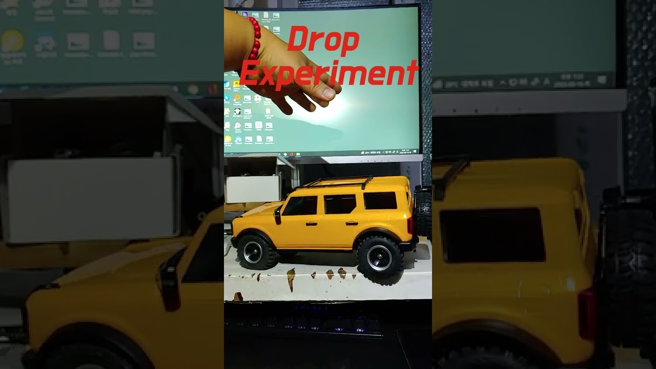 #Shorts / EAZYRC Bronx Drop test slow video. / Rc car / Rc Bronco / 브론스 드롭테스트 슬로우영상.