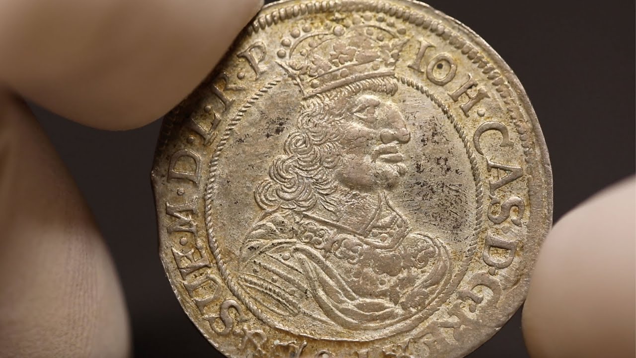 Ort elbląski 1662 - przepiękna moneta z czasów Jana II Kazimierza