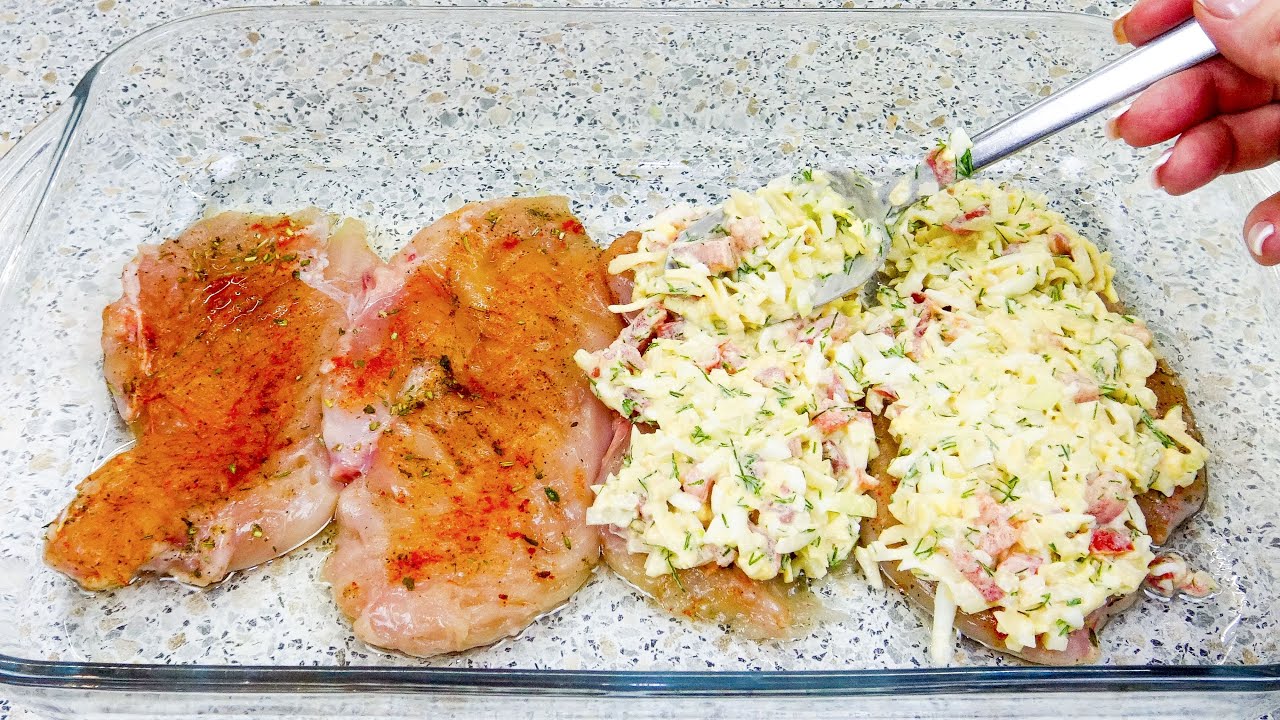 Рецепт запеченного куриного филе, удивите всех, приготовьте по этому рецепту