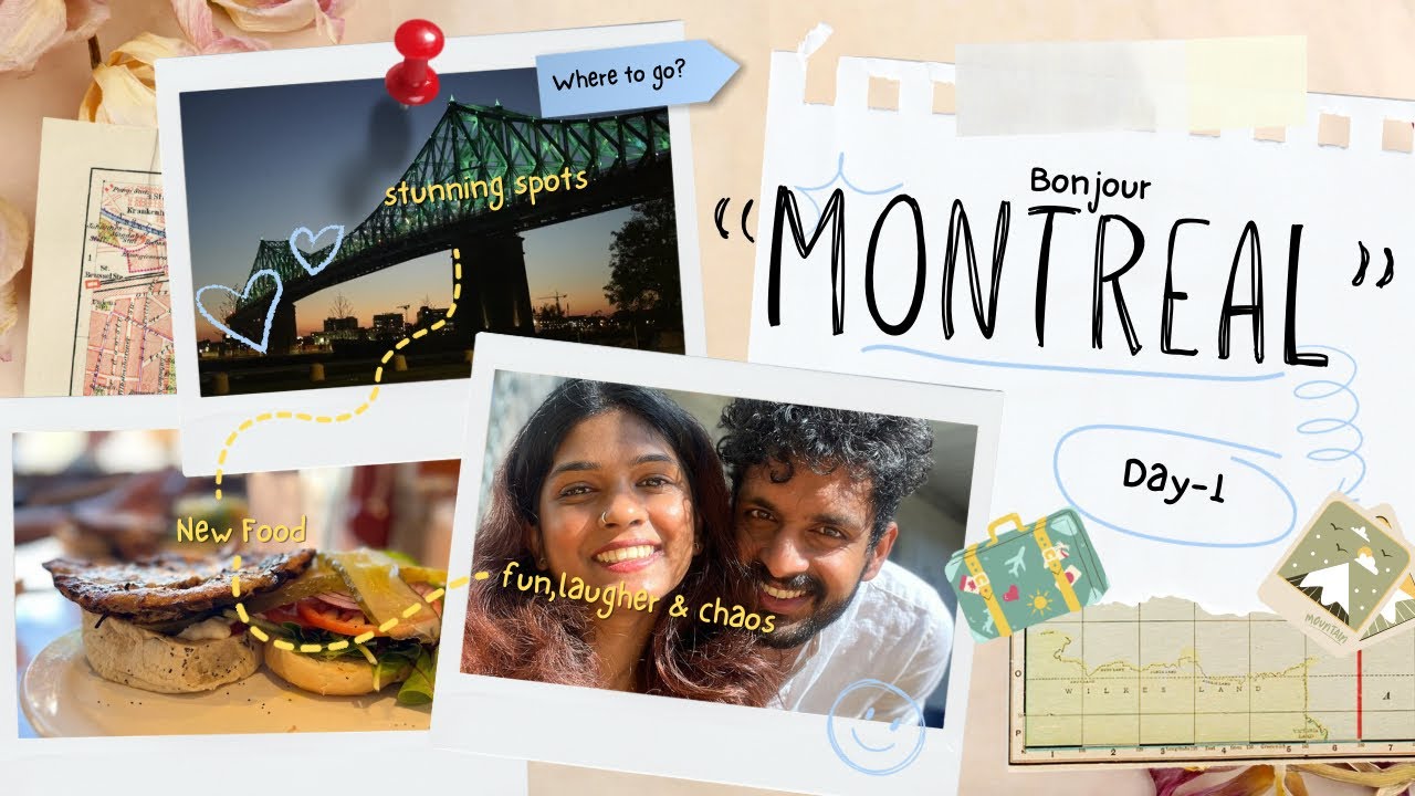 A Road Trip to Montreal🚖 | Day-1 | Exploring the land of History,Art & Culture🎡⛪️♥️
