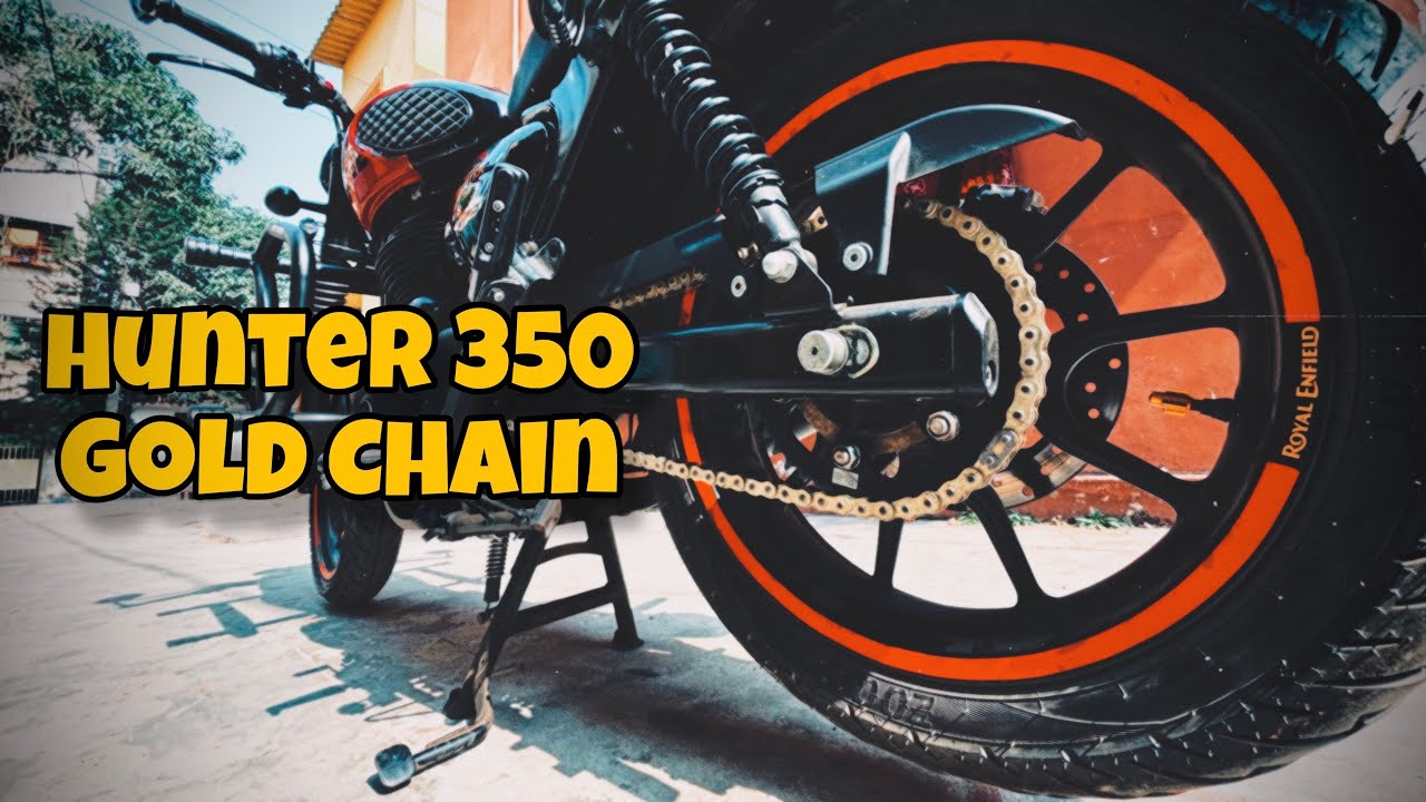 Hunter 350 Chain Sprocket Change | Roll On Brass Chain | Golden Chain Royal Enflied
