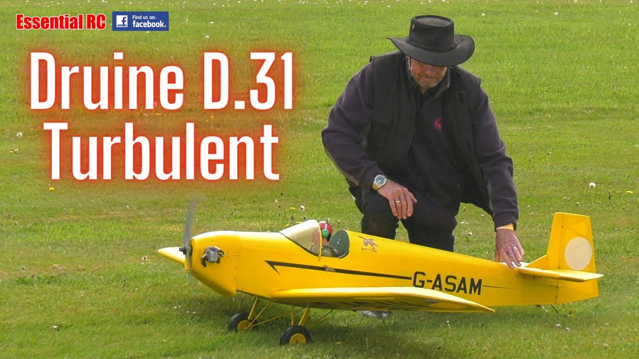 RETRO ! Druine D.31 Turbulent | French single-seat ultralight | ASP 160 twin running on methanol