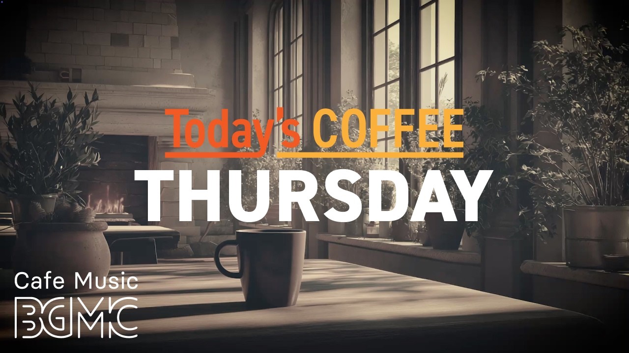 THURSDAY COFFEE: Cozy Fireplace Jazz & Bossa Nova ☕ Relaxing Caf&eacute; Music for Work, Study & Sleep