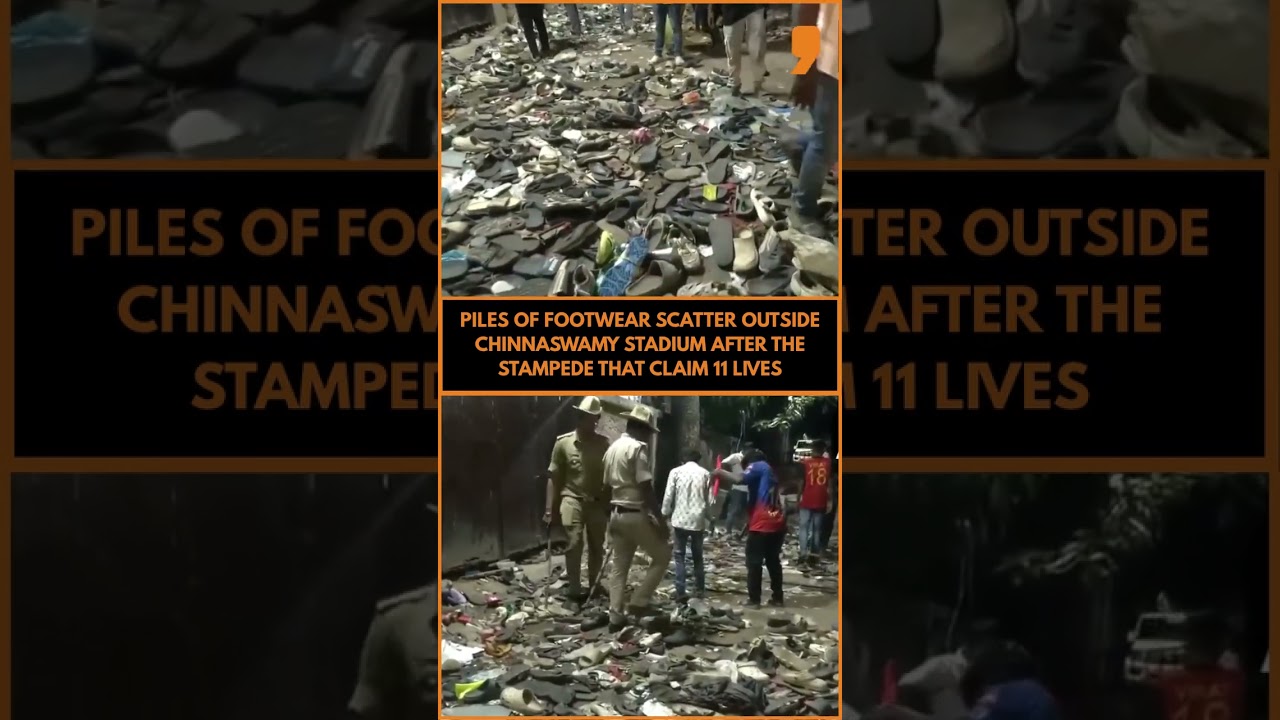 RCB Parade Stampede: 11 Dead, Shoes Scattered Outside Stadium | News9