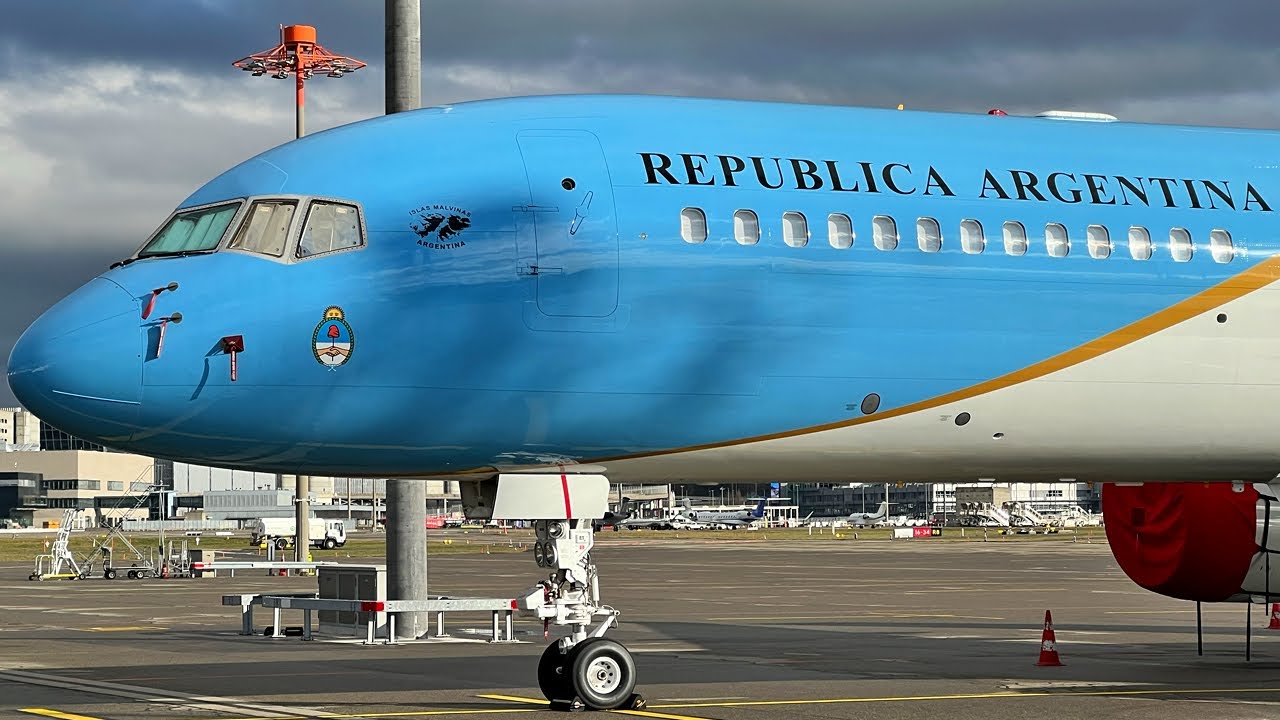 WEF 2025 Zurich Airport 23.01.2025 🇦🇷 Argentina Plane Spotting World Economic Forum (Davos) 4K
