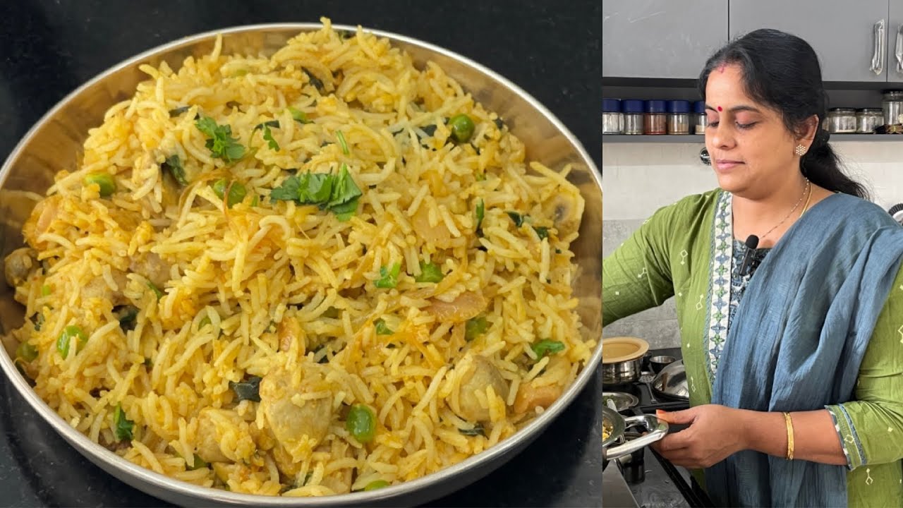 Lunchbox Recipe | Simple Recipe  | Mushroom Rice 