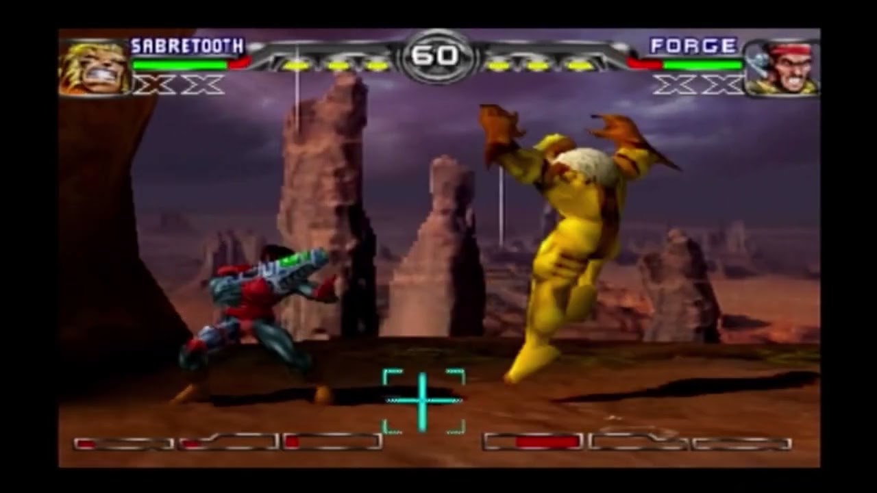 X-Men: Mutant Academy 2 (PS1) - Sabretooth (Playthrough)