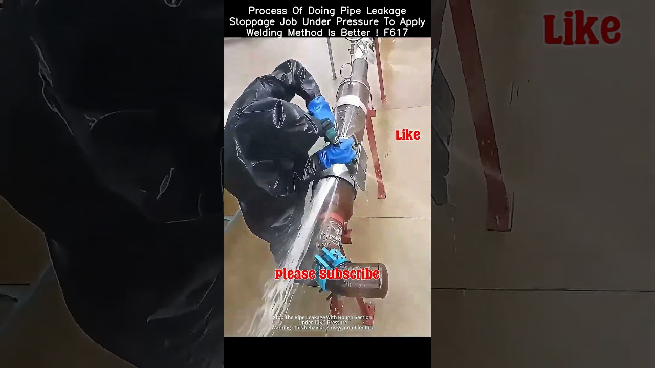 Stopping Pipe Leakage Under Pressure with Welding! 🔧🔥 