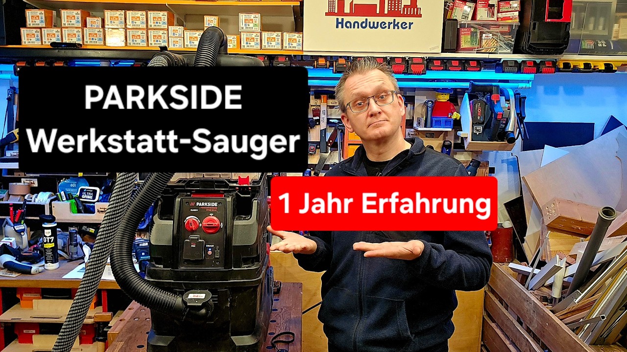 1 Jahr Erfahrung mit dem Werkstatt STAUBSAUGER von PARKSIDE für 199 Euro | RPH