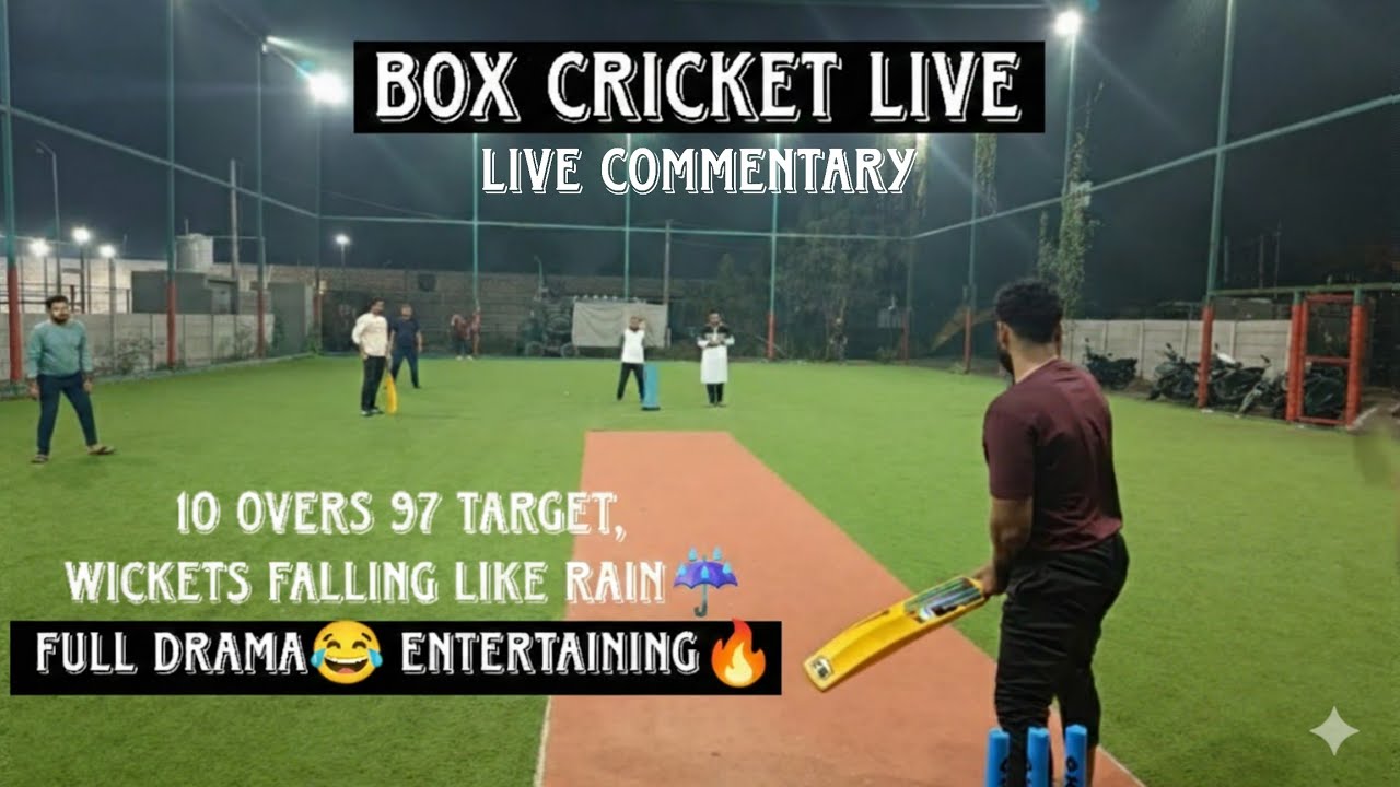 10 overs 97 target, Live commentary, Wickets falling like rain☔, Full drama😂 entertaining🔥