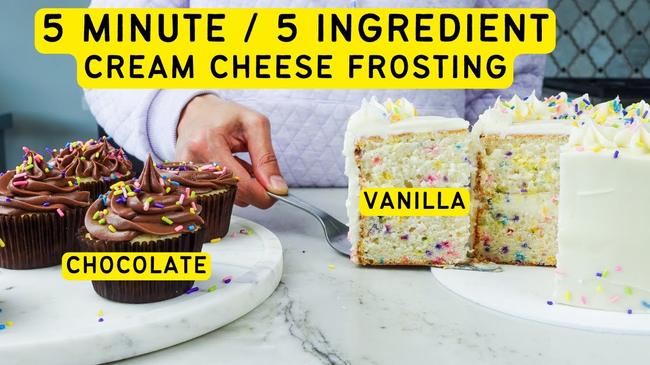 My quick cream cheese frosting: smooth, thick, + non-runny