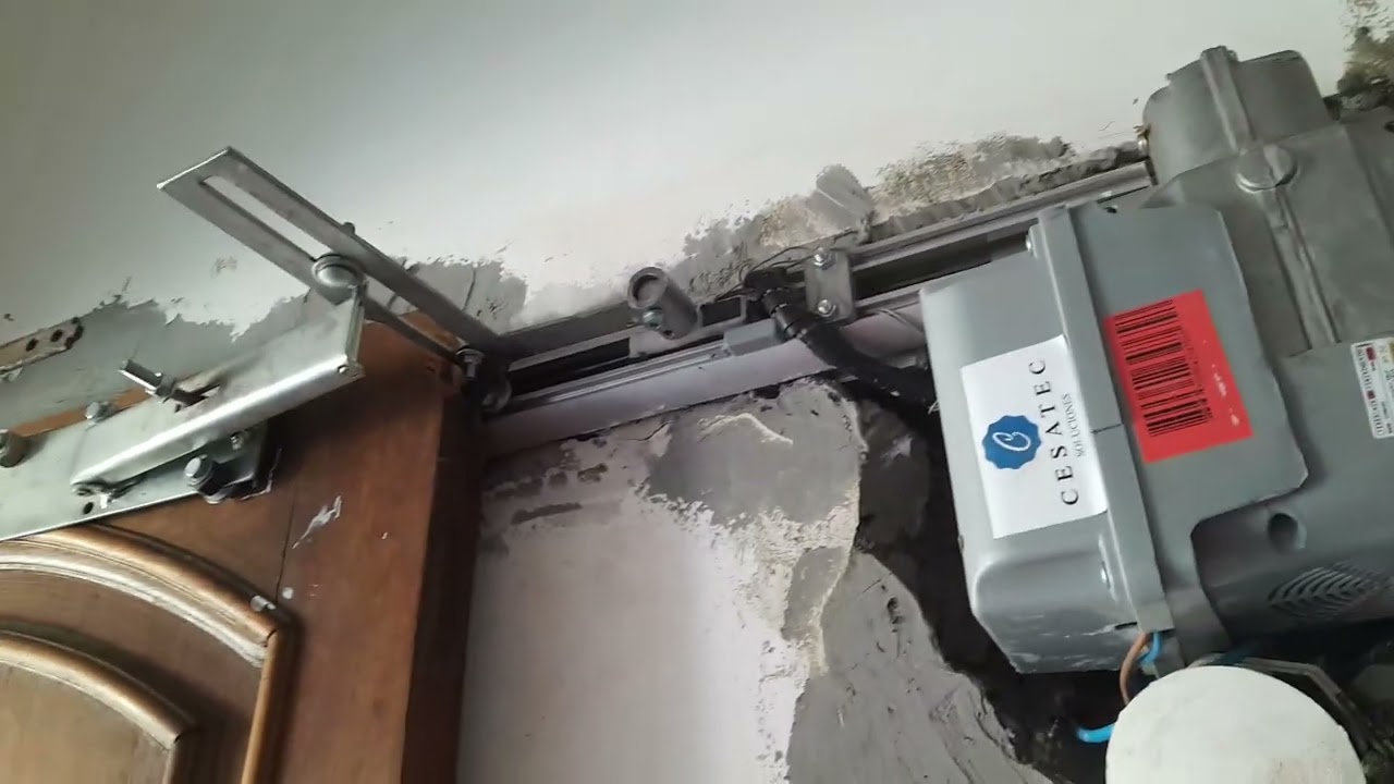 Porton corredizo curvo automatico como se hace#portonesautomaticos