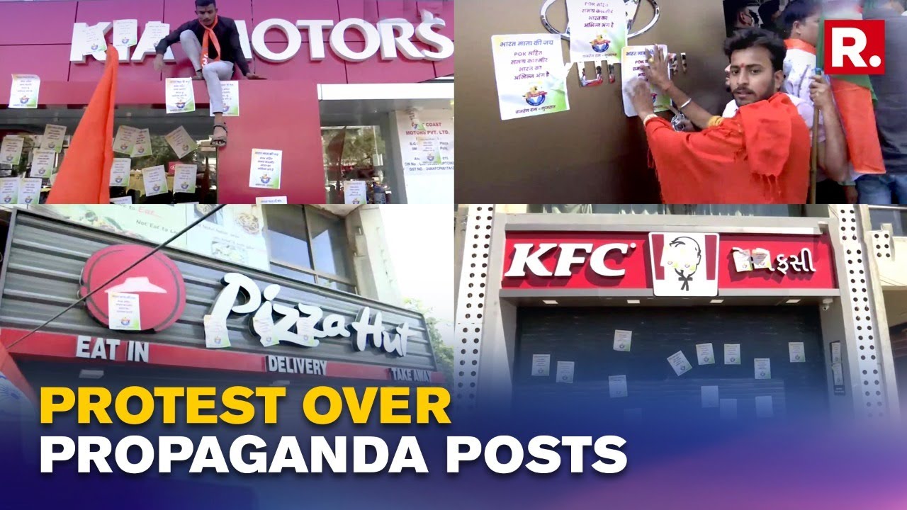 Bajrang Dal Protests Against Kia, Pizza Hut Over Pakistani Propaganda Posts; Seeks Apology
