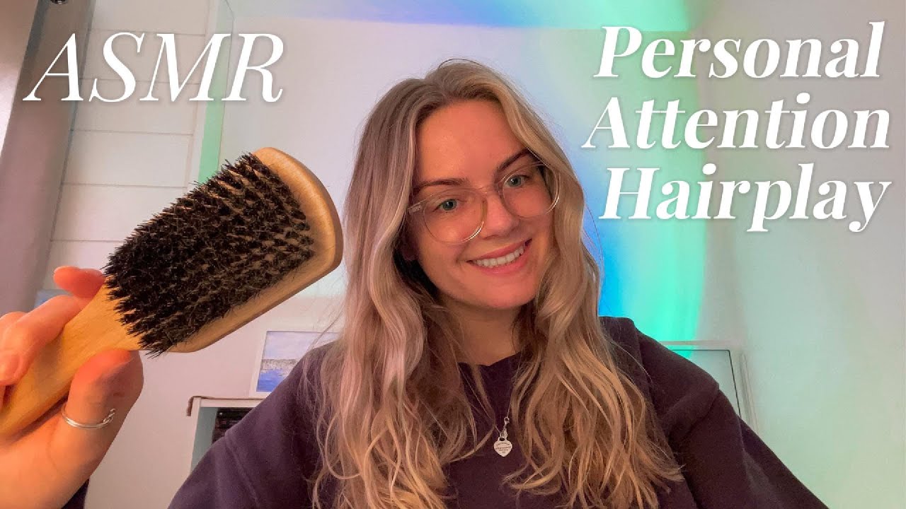 ASMR Personal Attention Hairplay (Brushing, Whispering, Tapping) 🎀💈✨