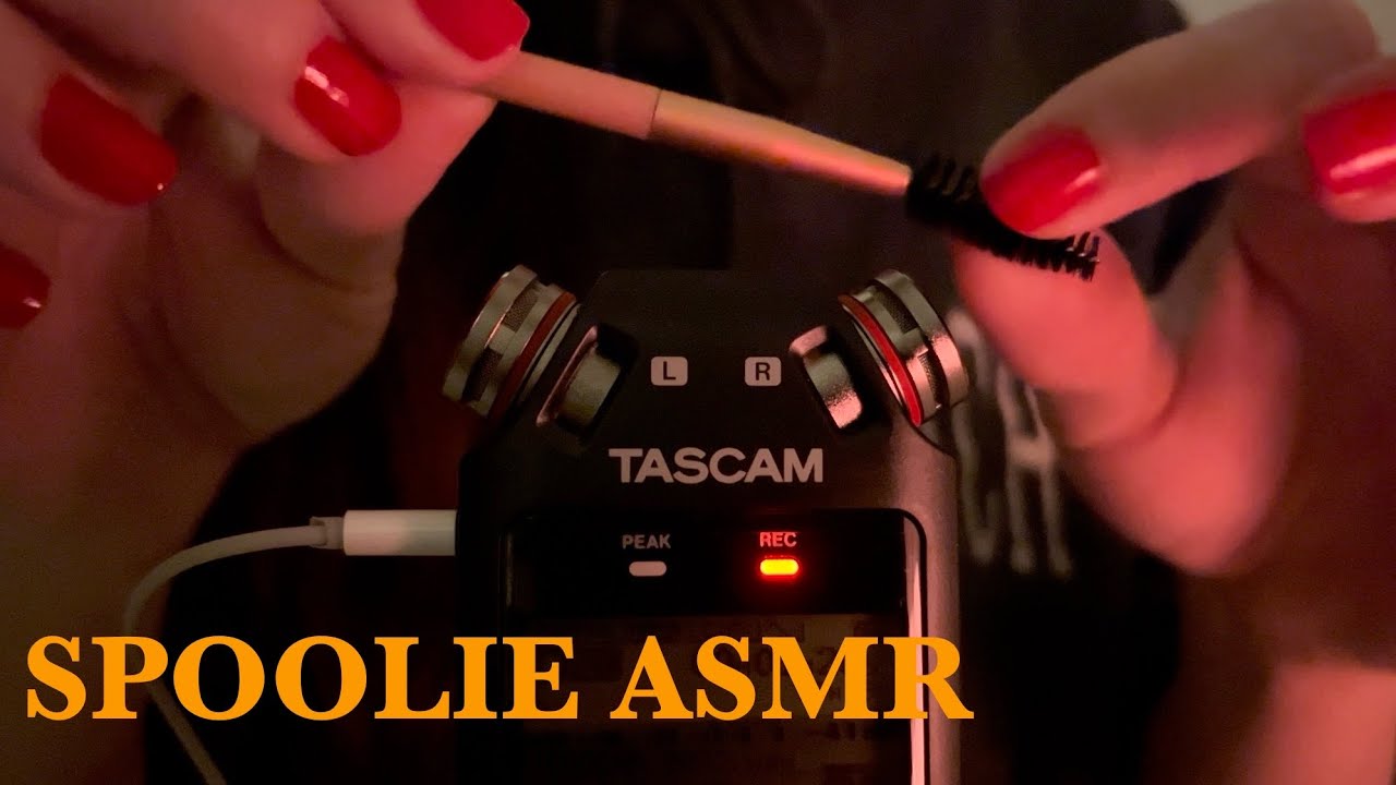 ASMR ✨ Spoolie Scratching on Tascam Mic (No Talking)