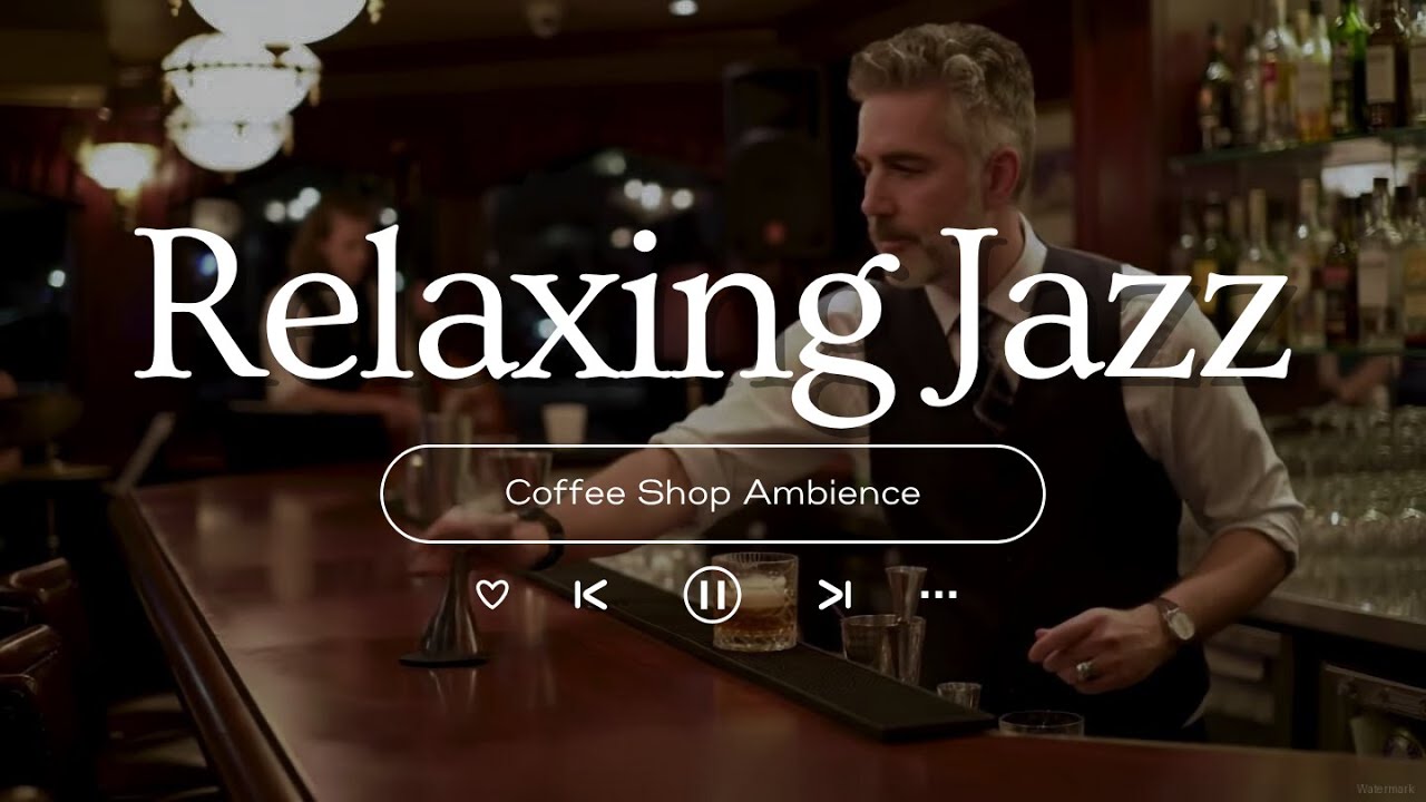 Spring Coffee Shop Ambience ~ Jazz Relaxing Music for Studying, Work 🌸Smooth Jazz Instrumental Music