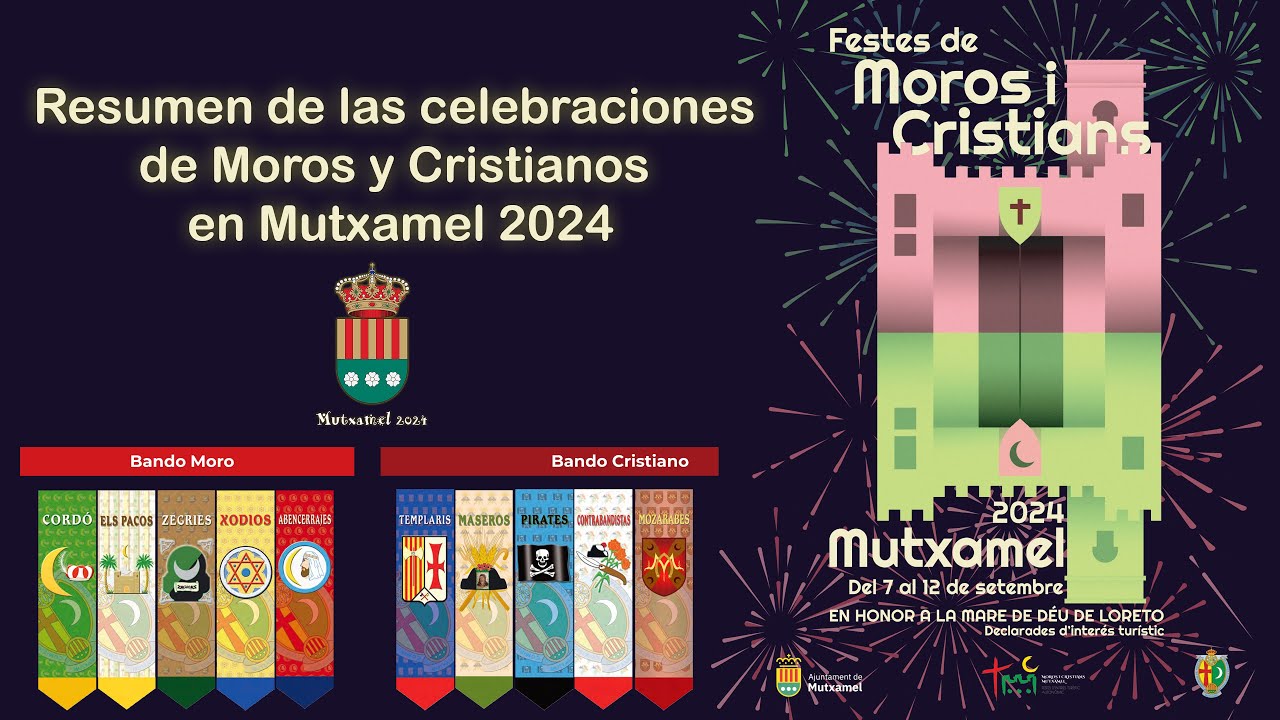 Resumen de las celebraciones de Moros y Cristianos 🌙✝️ en MUTXAMEL 2024