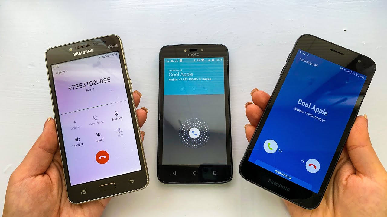Samsung Galaxy Prime vs Motorola vs Samsung Core /Incoming call & outgoing calls