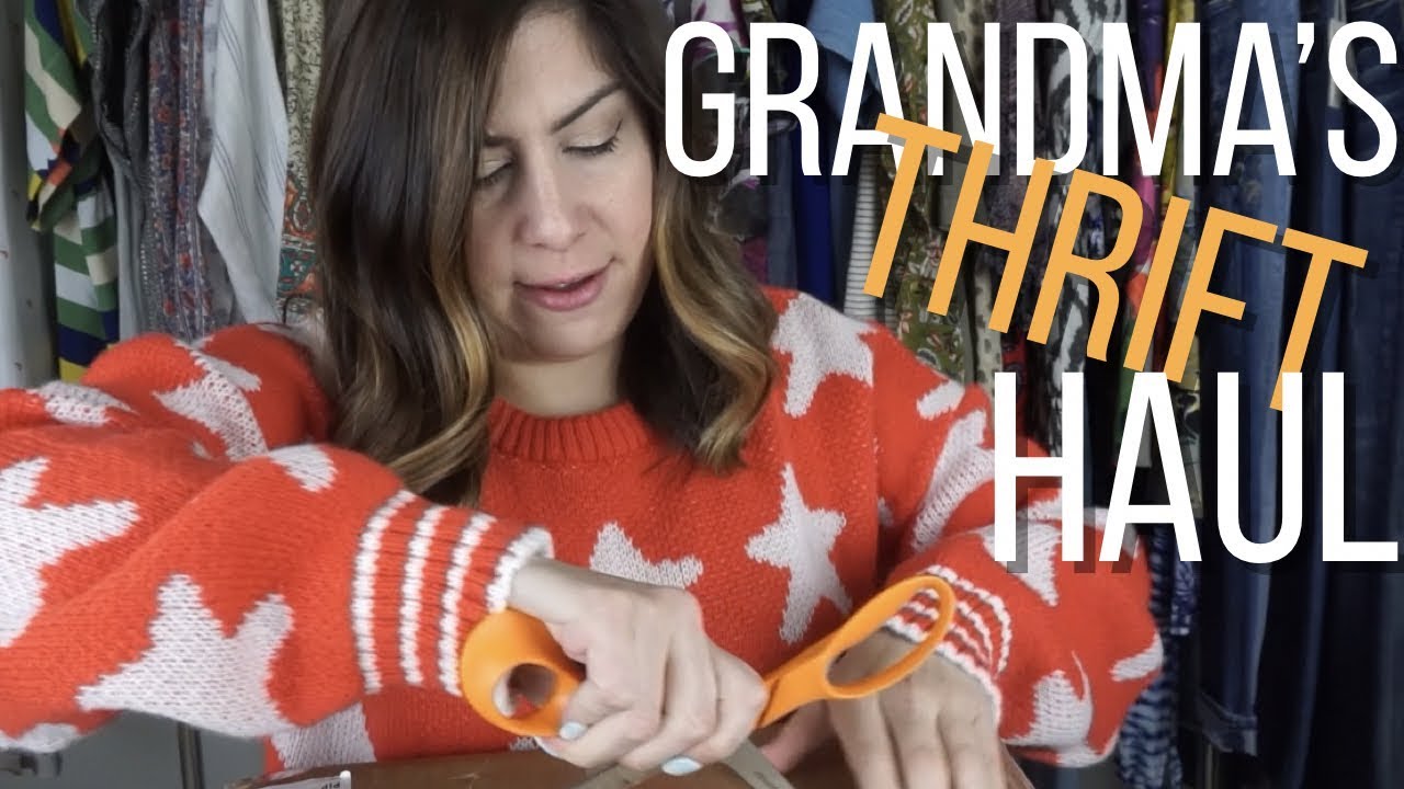 Thrift Haul Unboxing | What Grandma Sent Me To Resell On Poshmark & Ebay | emptyhanger