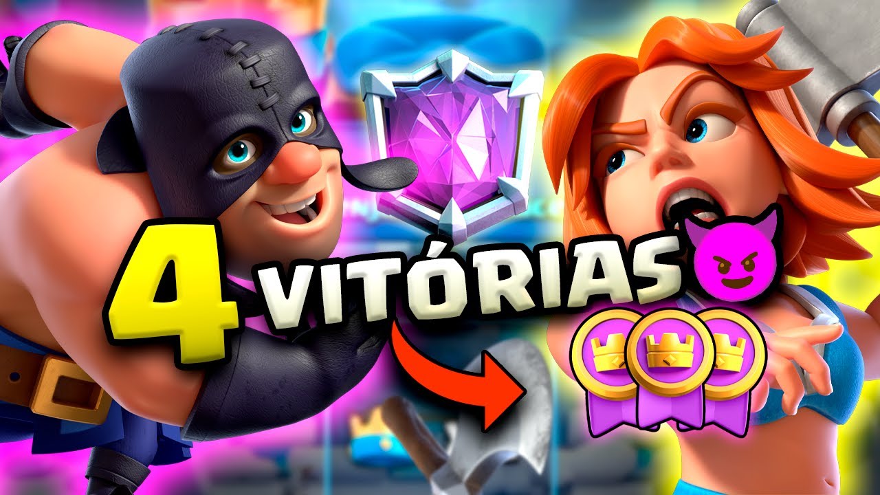 4 VITÓRIAS SEGUIDAS NA ÚLTIMA LIGA 😈 | PUSH DE MEDALHAS vs LOG BAIT | Clash Royale